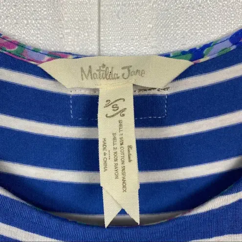 Matilda Jane Blue Stripe Road Ahead Maxi Dress Sz.S