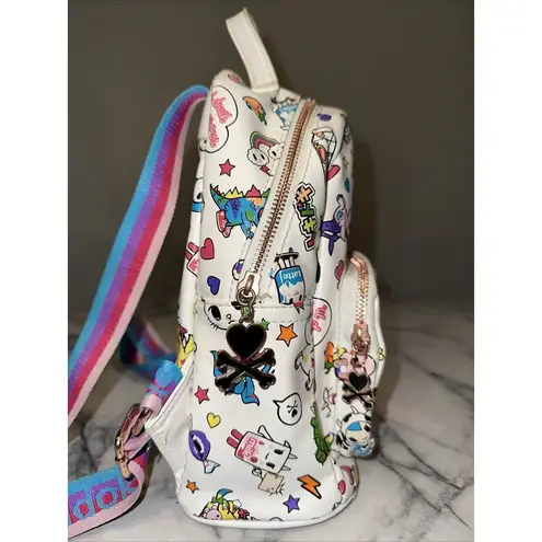 Tokidoki 2018 RARE Denim Daze White Mini Backpack Vinyl Toy JAPAN Kawaii Cosplay