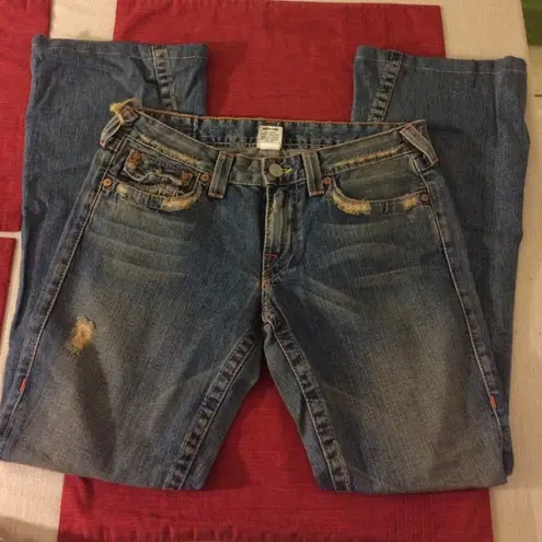 True Religion  "Joey" Twisted Flair Jeans.