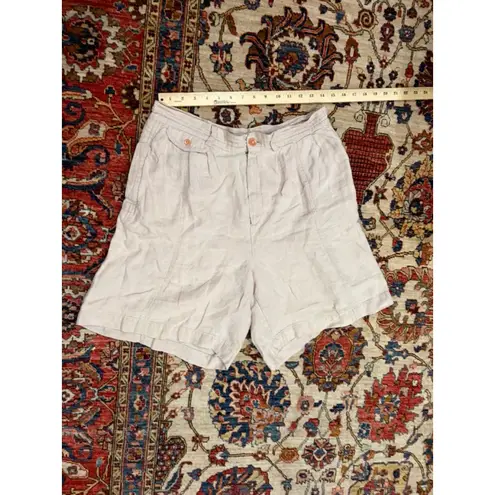 Rachel Comey Linen Shorts Beige Pleated Made in New York Minimalist Summer Size 8