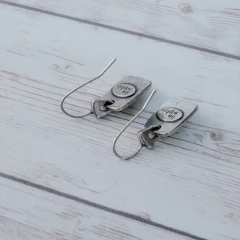 Lia Sophia Dolce Dangle Earrings - Black and Antiqued Silver Tones