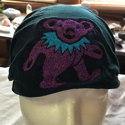 Grateful Dead  Embroidered Dancing Bear Head Scarf