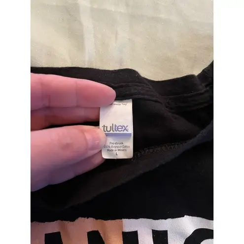 Tultex Panic At The Disco Brendon Urie T-Shirt Women's L Short Sleeve Graphic Black