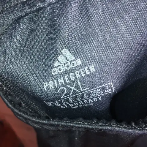  prime green pants aeroready pants size 2XL gray and white adidas …​