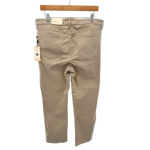 NYDJ Sheri Slim Ankle Jeans Straw Beige Khaki Stretch Lift Tuck NWT Womens Sz 12