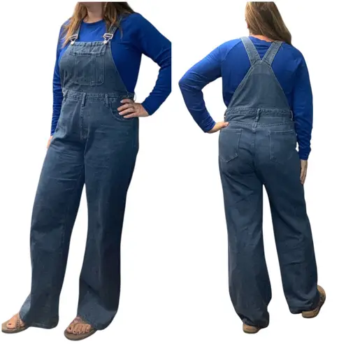 Boutique Unbranded Medium Wash Women's Casual Blue Denim Overalls Size XL