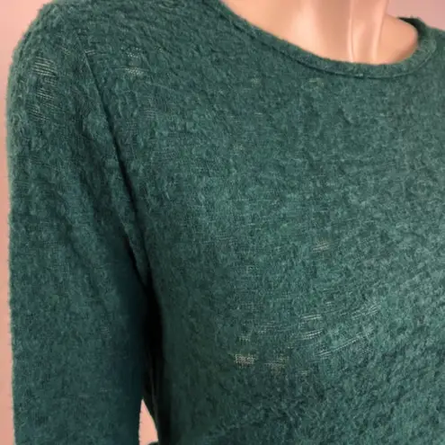 Lazy Sunday Green Wrap Style Knit Top Size M