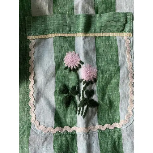 TROVATA Dylan Shirt Jacket Aloe Stripe Size Small Blue