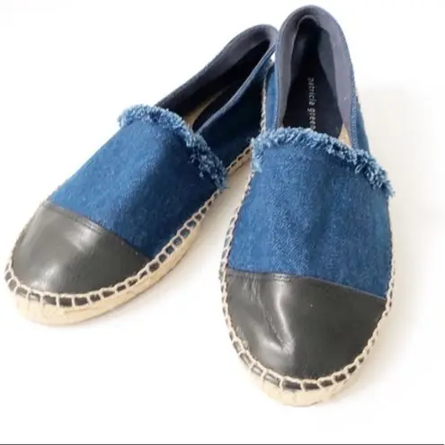 PATRICIA GREEN SUTTON BLUE DENIM ESPADRILLE LOAFER SLIP