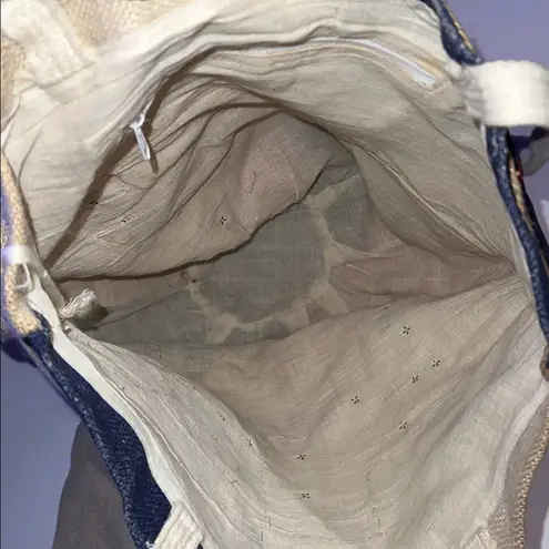 Texas burlap tote bag Tan