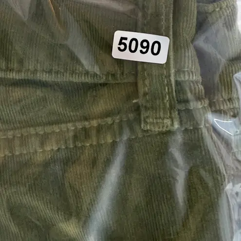Veronica Beard CARLY KICK FLARE HIGH RISE CORDUROY PANTS SIZE 25 OLIVE GREEN
