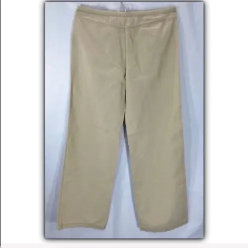 WEEKEND MaxMara linen blend pants US size 10 Tan