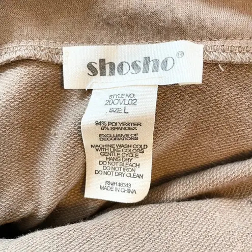 Shosho Overalls Romper Shorts Drawstring Pockets Casual Comfy Beige L Prairie Tan Size L