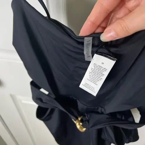 Vitamin A Luxe Link Belted One Piece - Black ReLux M