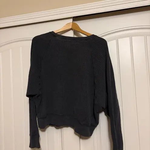 Time and Tru Waffle Knit Top Medium 8