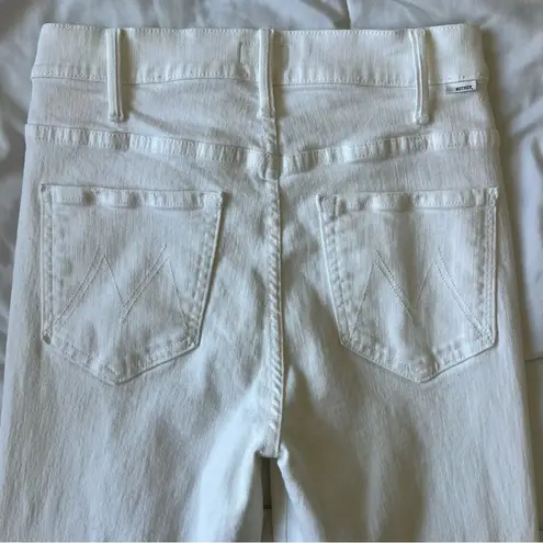 Mother The Hustler Ankle Fray jeans Fairest Of Them All 27 White