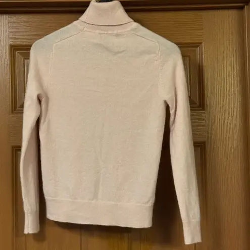 Quince Mongolian Cashmere Turtleneck Sweater in Minimal Pink Size S