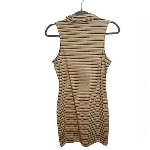 SO  Striped Collared Tank Dress