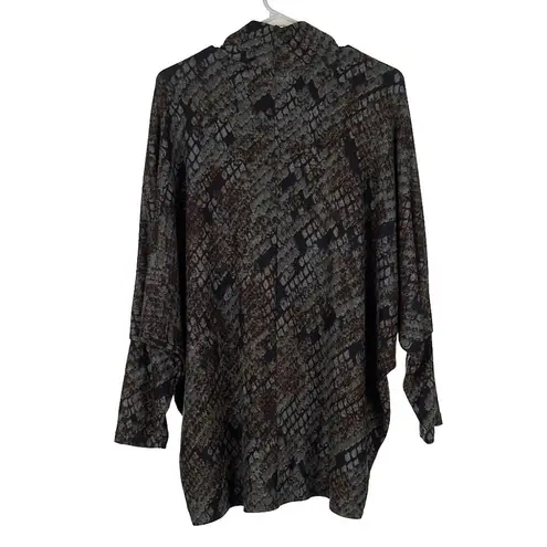 Nally & Millie Snake Print Light Sweater Top Women's L/XL NWT Black Size undefined - Image 4