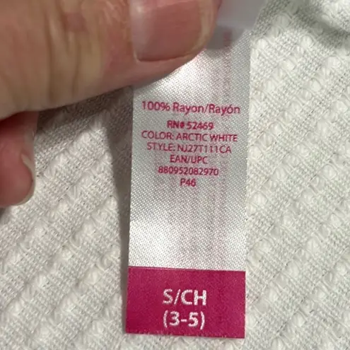 No Boundaries White Cami Flowy Spaghetti Strap Tank Summer Beach Womens Small thumbnail 9