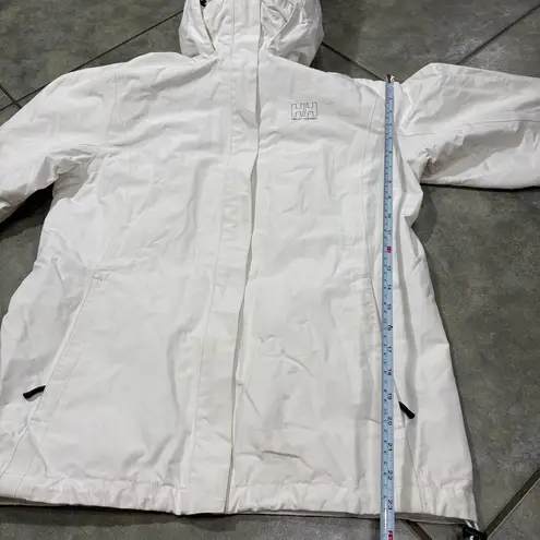 Helly Hansen Women's Sz L Loke Rain Jacket - White $100 Retail