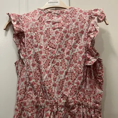 Rebecca Taylor La Vie Pink Wave Paisley Jumpsuit Size Large $295