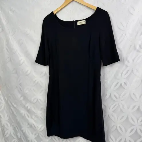 MM.LaFleur Black Fitted Mini Sheath Dress Size 12