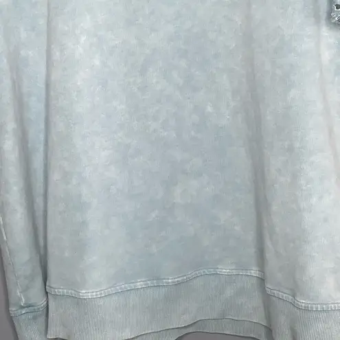 Jane and Delancey Sky Blue Eyelet Short Sleeve Blouse Large