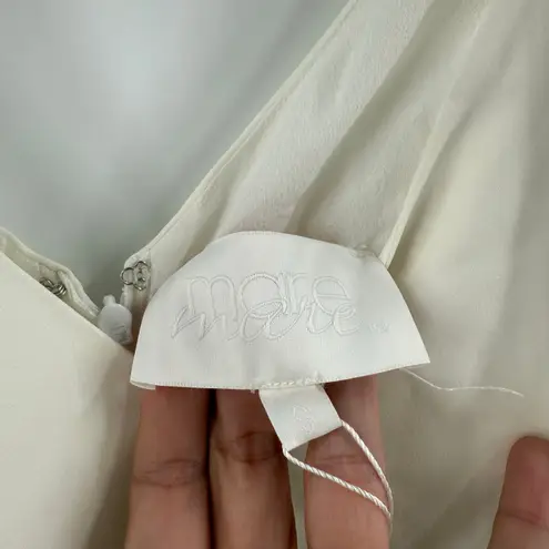 MARE MARE Karl Blouse Size Small Cold Shoulder Top NWT Anthropologie Off White