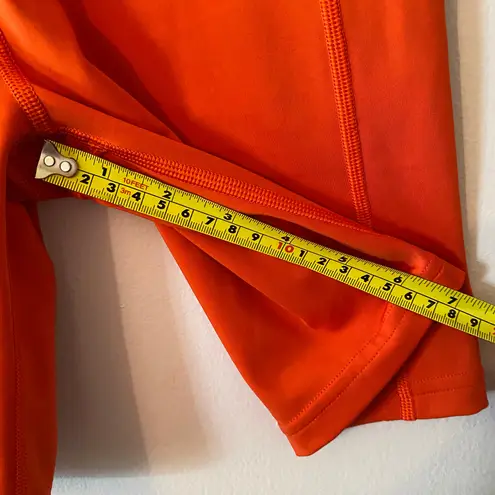 Savage X Fenty Sport Orange Biker Shorts Workout Women's size 12 / 14 Large