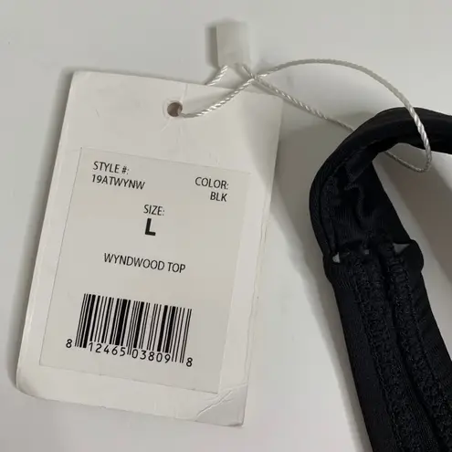 ANDIE Swim Black Wyndwood Bikini Top New Large