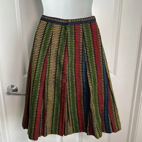 Vintage 1960s Pleated Striped A