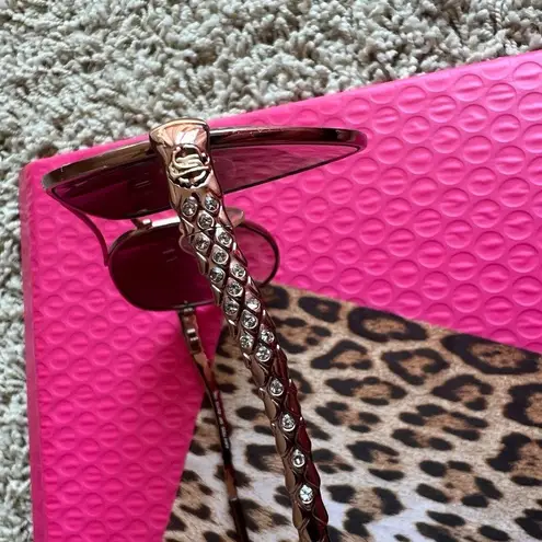 Roberto Cavalli  Aviator Sunglasses with Case Snake Design with Crystals RC792 K4