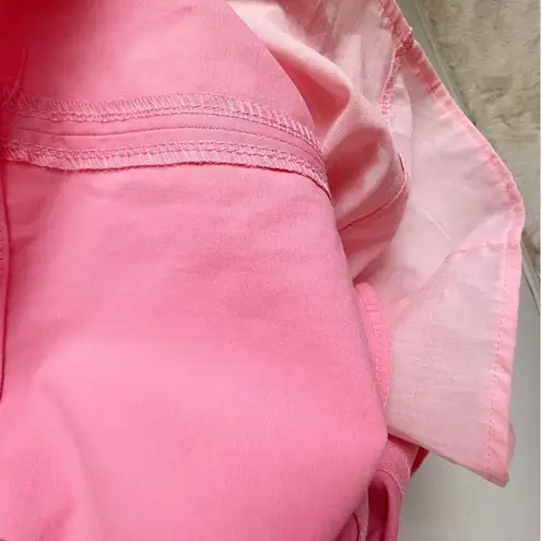 Lost + Wander Pink Garnet Lightweight Denim Mini Dress One Size