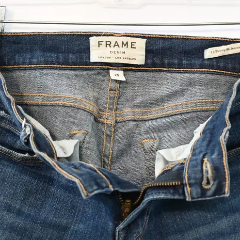 frame denim Le Skinny de Jeanne Jeans Skinny Fit Mid Rise Size 25