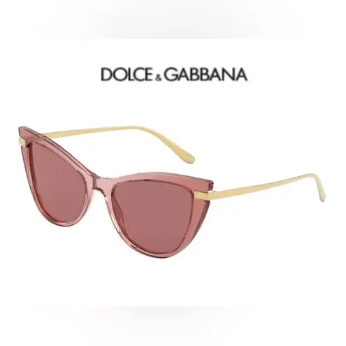 Dolce & Gabbana pink soft cat eye sunglasses