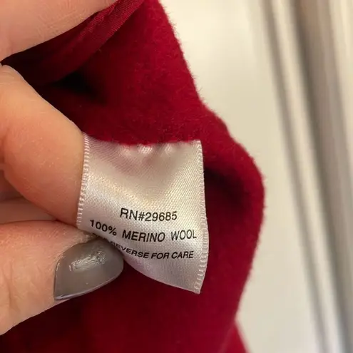 Pendleton 100% Merino Wool red blazer jacket small