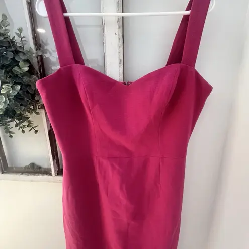 Dress the Population Nicole Sweetheart Neck Cocktail Fuchsia Dress Size L $148