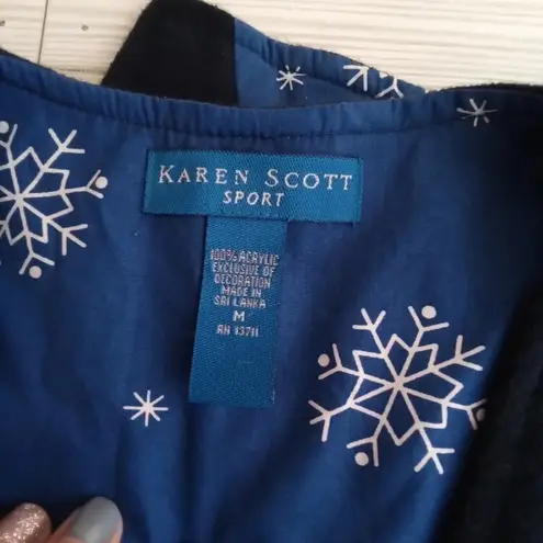 Karen Scott sport Christmas holidays women's vest size Medium