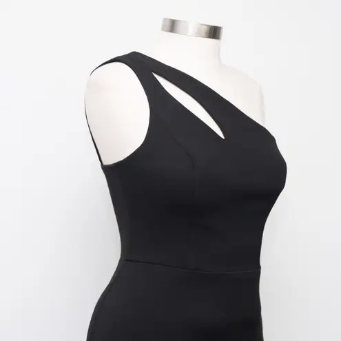 XScape . Women's One-Shoulder Side-Slit Dress.