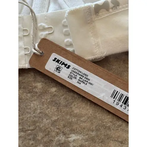 SKIMS Cotton Logo Underwire Demi Bra Marble Size 36A
