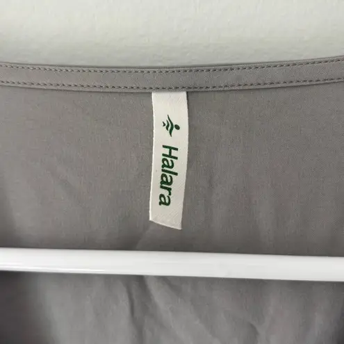 Halara Breezeful V Neck Short Sleeve Side Pocket Tie Back Quick Dry Midi Dress