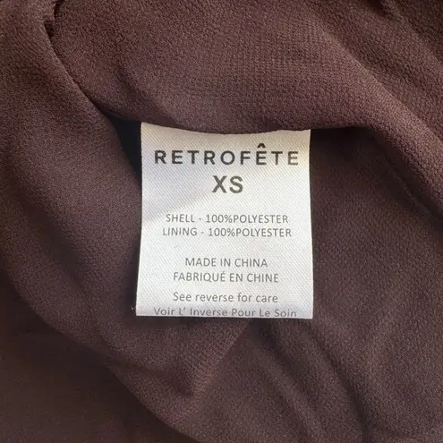 NWT Retrofete Ember Strapless Sequin Maxi Dress in Dark Chocolate Size XS Brown