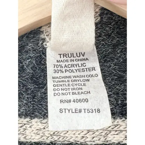 Truluv Aztec Western Knit Fringe Cardigan Vest sz Girls 12 Boho Southwestern Tan Size M