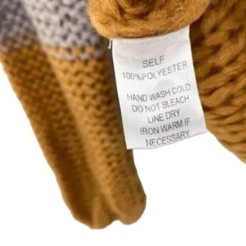 Newbury Kustom Chunky Oversized Sweater Knit Neutral Colorblock Granola Girl