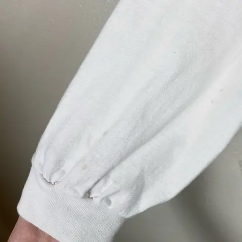 Vintage Black Rock Ka’anapali Maui Hawaii White Long Sleeve Sweatshirt White Size L