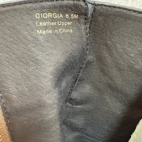 Botkier Lace Up Ankle Boots Women Olive Green Suede Buttons Heeled Booties 6.5