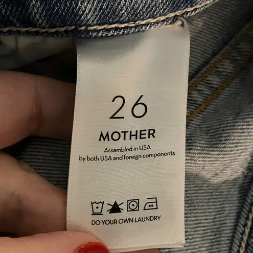 MOTHER The Snapped Ditcher Flood Jeans, size 26 Blue