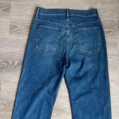 3x1 NYC W4 Shelter Straight Crop High Rise Jeans Denim Dark Spectrum