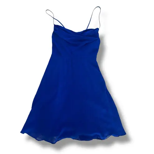 Dear Moon NWT Dillard’s Blue Fit & Flare Cocktail Party Mini Dress – Size 11